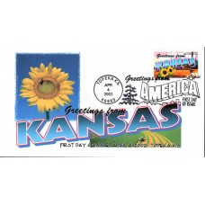#3576 Greetings From Kansas FPMG FDC