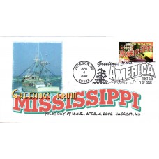 #3584 Greetings From Mississippi FPMG FDC