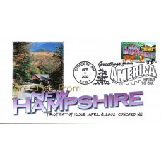 #3589 Greetings From New Hampshire FPMG FDC