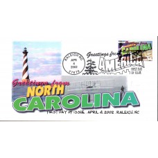 #3593 Greetings From North Carolina FPMG FDC