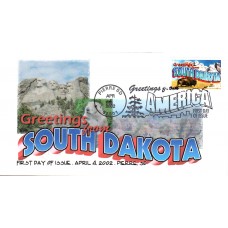 #3601 Greetings From South Dakota FPMG FDC
