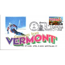 #3605 Greetings From Vermont FPMG FDC
