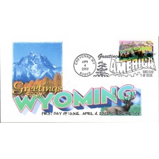 #3610 Greetings From Wyoming FPMG FDC