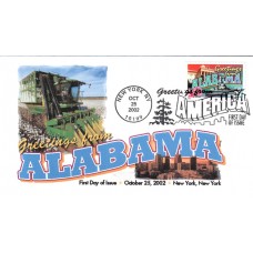 #3696 Greetings From Alabama FPMG FDC