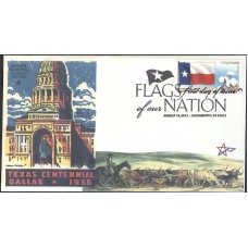 #4323 FOON: Texas Flag Frankiewicz FDC