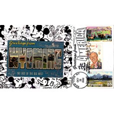 #3745 Greetings From Wyoming Combo Fuson FDC