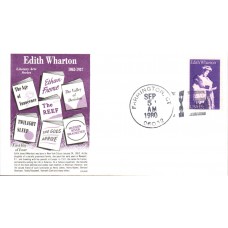 #1832 Edith Wharton Gamm FDC