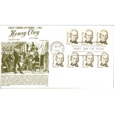 #1846 Henry Clay Gamm FDC