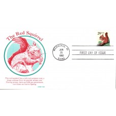#2489 Red Squirrel Gamm FDC