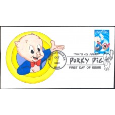 #3534 Porky Pig Garrett FDC