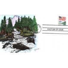 #2280 Flag over Yosemite Geerlings FDC