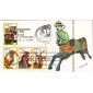 #2390-93 Carousel Animals OOAK Geerlings FDC