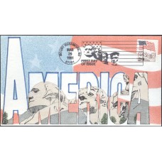 #2523 Flag Over Mt. Rushmore Geerlings FDC