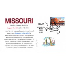 #5626 Missouri Statehood Gelvin FDC