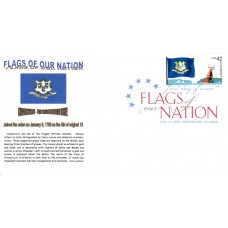 #4281 FOON: Connecticut Flag Gibson FDC