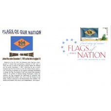 #4282 FOON: Delaware Flag Gibson FDC