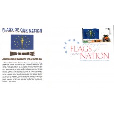 #4290 FOON: Indiana Flag Gibson FDC