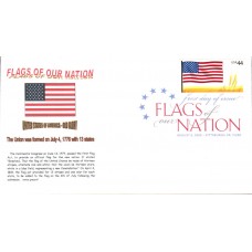 #4302 FOON: US Flag Gibson FDC