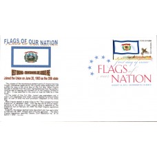 #4329 FOON: West Virginia State Flag Gibson FDC 
