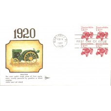 #2127 Tractor 1920s Gillcraft FDC
