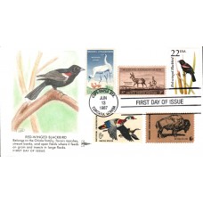 #2303 Red-winged Blackbird Combo Gillcraft FDC