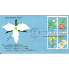 #1783-86 Endangered Flowers Ginny FDC