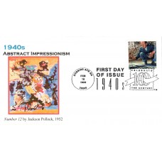 #3186h Abstract Expressionism Ginsburg FDC 
