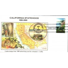 #3438 California Statehood Ginsburg FDC