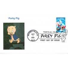 #3534 Porky Pig Ginsburg FDC