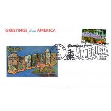#3570 Greetings From Georgia Ginsburg FDC