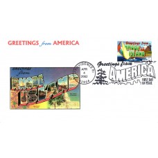 #3599 Greetings From Rhode Island Ginsburg FDC