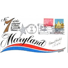 #2342 Maryland Statehood Combo Goldberg FDC