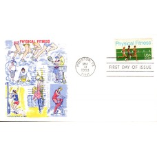 #2043 Physical Fitness Doris Gold FDC