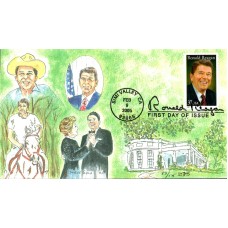 #3897 Ronald Reagan Doris Gold FDC