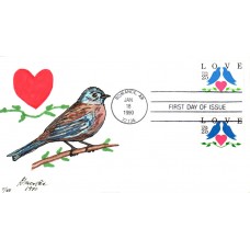 #2440-41 Love - Birds Greenlee FDC