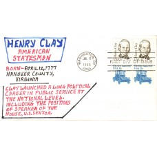 #1846 Henry Clay Grusz FDC