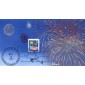 #2276 Flag and Fireworks Ham FDC