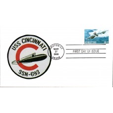 #3372 Submarine USS Cincinnati SSN693 HCT FDC