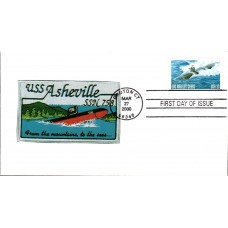 #3372 Submarine USS Asheville SSN758 HCT FDC