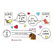 #2202 LOVE - Puppy Heartland FDC