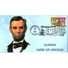 #3573 Greetings From Illinois Heritage FDC