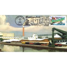 #3582 Greetings From Michigan Heritage FDC