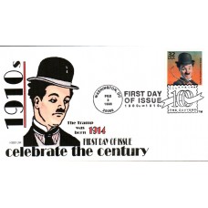 #3183a Charlie Chaplin Hobby Link FDC