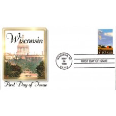 #3206 Wisconsin Statehood Hobby Link FDC