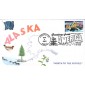 #3562 Greetings From Alaska Homespun FDC