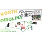 #3593 Greetings From North Carolina Homespun FDC
