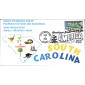 #3600 Greetings From South Carolina Homespun FDC