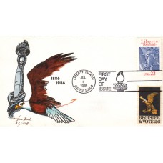 #2224 Statue of Liberty Combo Hord FDC