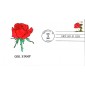 #2490 Red Rose Hussey FDC