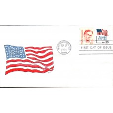 #2605 US Flag Hussey FDC